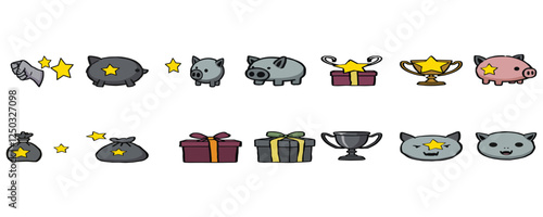 Gift Box & Reward Badge Icons 🎁 Ideal for E-Commerce & Apps