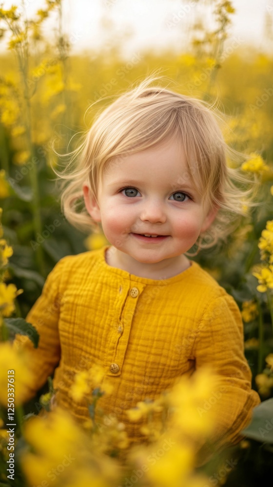 A joyful child plays in a field of bright yellow flowers. The sunny backdrop enhances the innocence and happiness of youth. This moment captures pure delight. Generative AI A joyful child plays in a field of bright yellow flowers. The sunny backdrop enhances the innocence and happiness of youth. This moment captures pure delight. Generative AI
