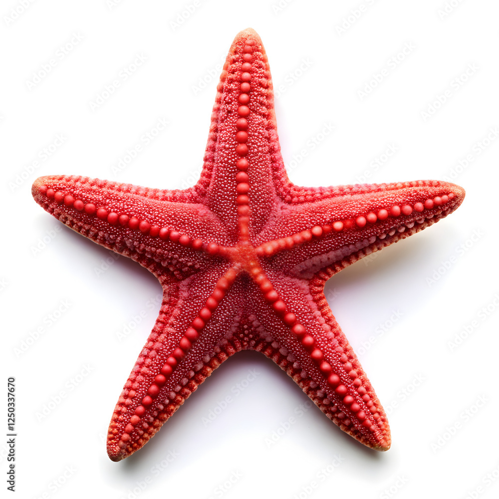 red starfish isolated on white background red starfish isolated on white background