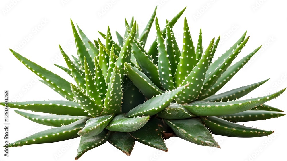 A bright green cactus plant, clean white background, transparent isolate