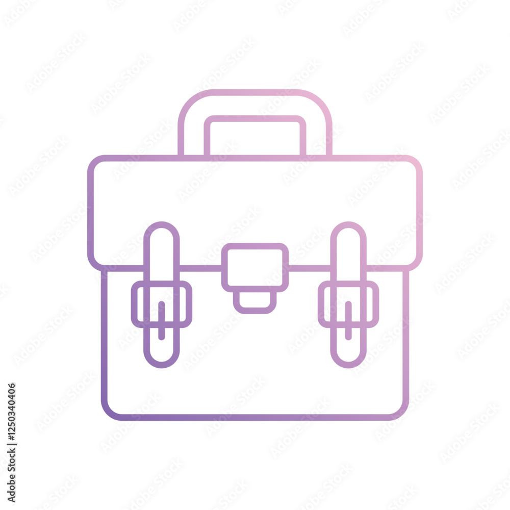Briefcase icon isolated on a white background. Vector illustration. Briefcase icon isolated on a white background. Vector illustration.