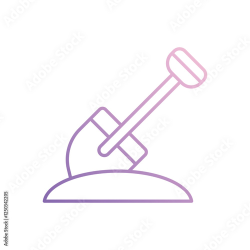 Shovel  icon isolated on a white background. Vector illustration.