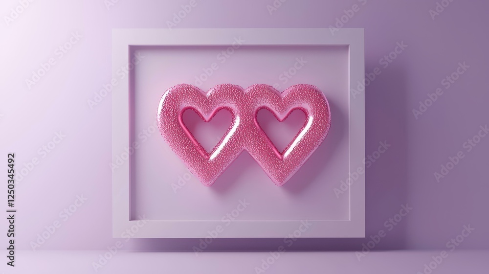 Artistic representation of love with hearts. Artistic representation of love with hearts.