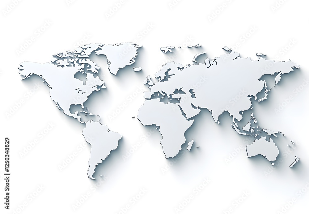 Detailed Topographic Map of the World in White with Minimal Shadows Ideal for Educational and Creative Uses in Business and Design Projects Detailed Topographic Map of the World in White with Minimal Shadows Ideal for Educational and Creative Uses in Business and Design Projects