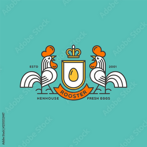 Rooster crest logo