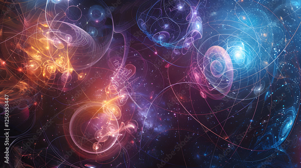 Interplay of Abstract Quantum Mechanics Equations in the Cosmic Universe
