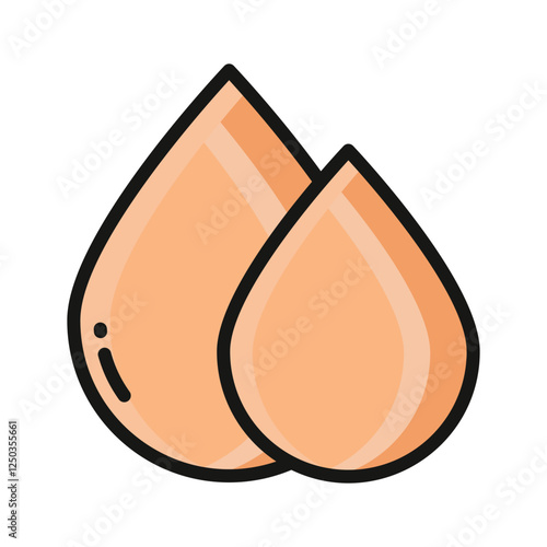 An icon of blood drops in modern style, editable vector