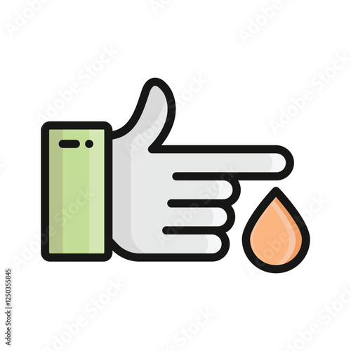 Have a look at this creatively crafted blood test vector design