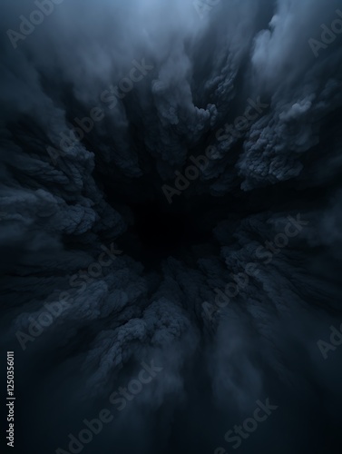 Dark vortex clouds, swirling, sky, ominous
