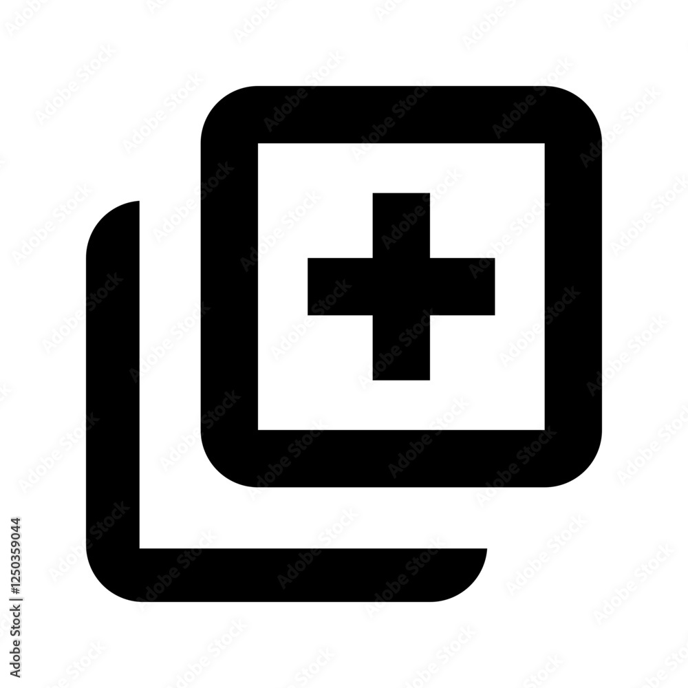 Obraz premium Add Layer - Simple Minimalist Icon