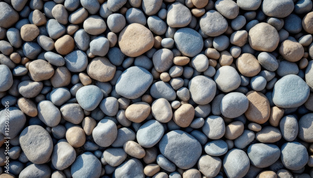 Natural river stones pattern in various shapes and sizes Natural river stones pattern in various shapes and sizes