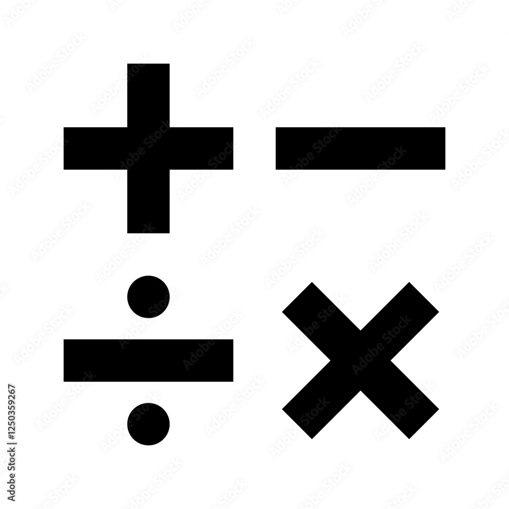 Fototapeta premium Calculator - Simple Minimalist Icon