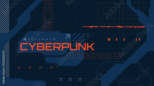 abstract background with  futuristic and cyberpunk style design