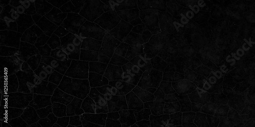 Elegant black background vector illustration with vintage distressed grunge texture and dark gray charcoal color paint. Abstract surface with unusual beautiful patterns.