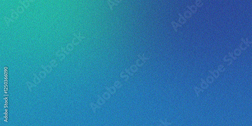Dark grainy blue gradient texture background. Glowing blue light noise texture effect.
