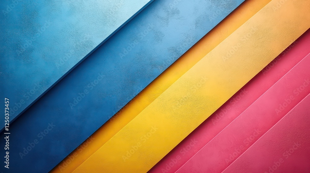 Abstract Diagonal Color Blocks: A Vibrant Composition of Blue, Yellow, and Pink Hues Abstract Diagonal Color Blocks: A Vibrant Composition of Blue, Yellow, and Pink Hues