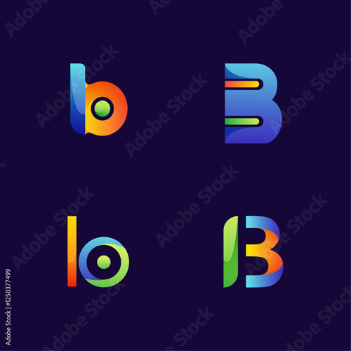 b-letter-logo-collection-set