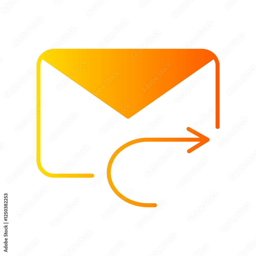 forward email gradient icon