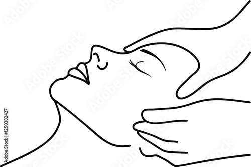 Relaxing Facial Massage Spa Treatment, Wellness, Beauty Care
