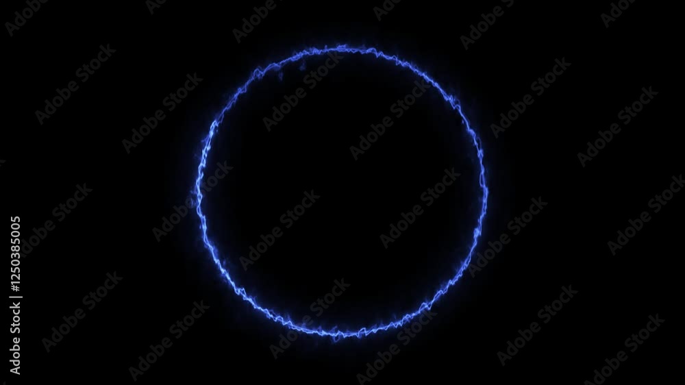 light blue neon glowing circle animated on a background loop. light blue neon glowing circle animated on a background loop.