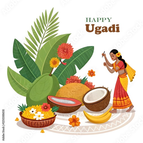 Ugadi festival celebration 