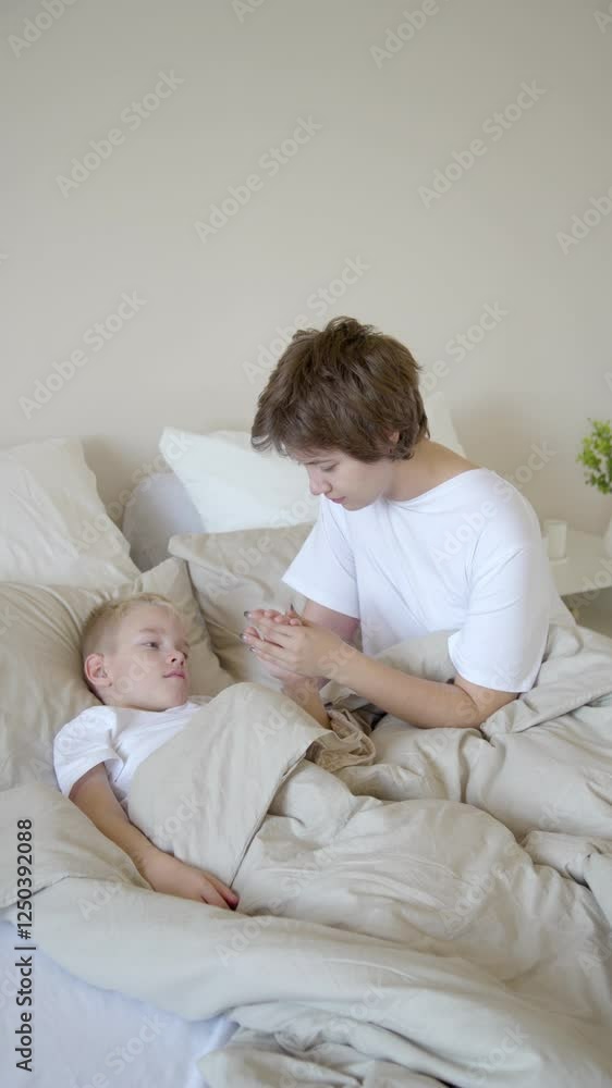 A loving mother and her young son enjoy quality time at home, playing and engaging in fun sports activities. The video captures family love, daily routines, joy, and bonding in a warm, cozy atmosphere A loving mother and her young son enjoy quality time at home, playing and engaging in fun sports activities. The video captures family love, daily routines, joy, and bonding in a warm, cozy atmosphere