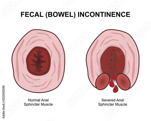 Fecal (Bowel) incontinence Illustration