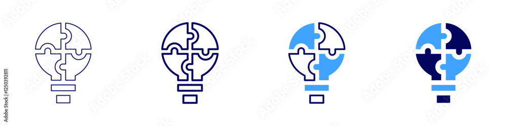 Corporate innovation culture icon in 4 different styles. Thin Line, Line, Bold Line, Duotone. Duotone style. Editable stroke Corporate innovation culture icon in 4 different styles. Thin Line, Line, Bold Line, Duotone. Duotone style. Editable stroke