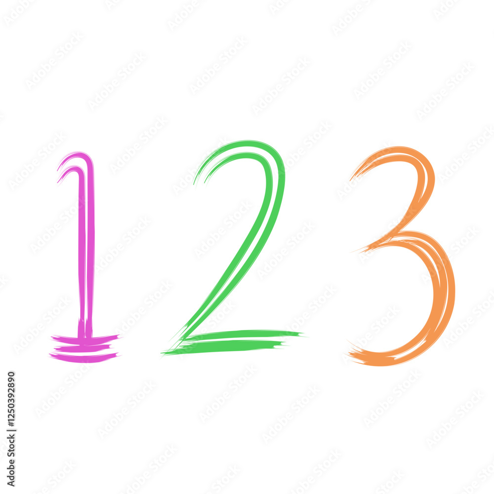 Obraz premium 123 Doodle kindergarten