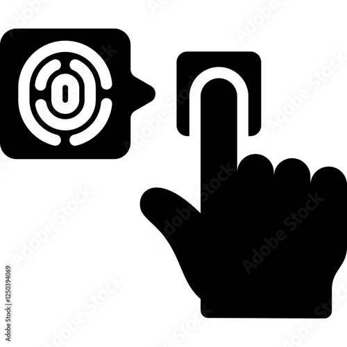 Fingerprint Scan Icon