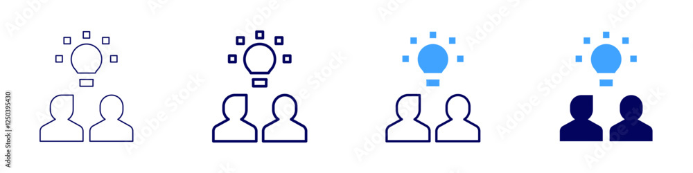 Innovation strategy icon in 4 different styles. Thin Line, Line, Bold Line, Duotone. Duotone style. Editable stroke Innovation strategy icon in 4 different styles. Thin Line, Line, Bold Line, Duotone. Duotone style. Editable stroke