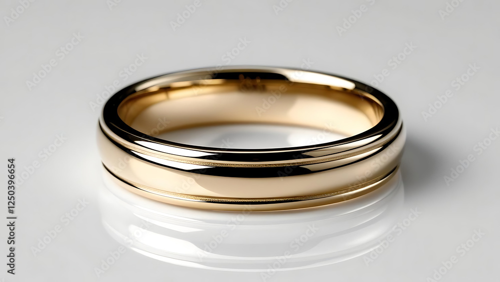 wedding rings on a white background with a shiny, golden wedding rings on a white background with a shiny, golden