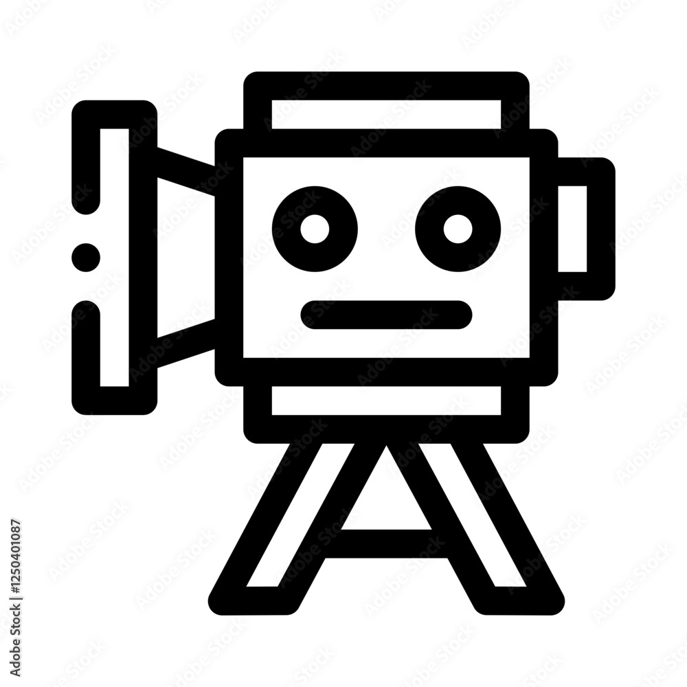 Video marketing line icon Video marketing line icon