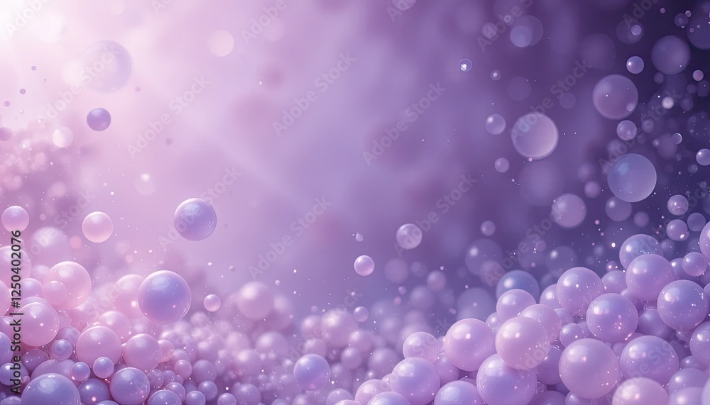 3D render of multiple translucent, iridescent bubbles floating against a gradient background with copy space, for product, cosmetic concept, and product background 3D render of multiple translucent, iridescent bubbles floating against a gradient background with copy space, for product, cosmetic concept, and product background