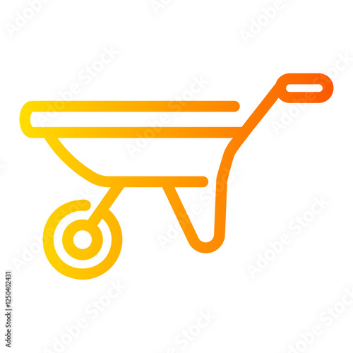 wheelbarrow Gradient icon