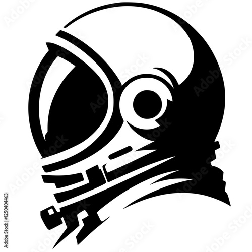Astronaut portrait silhouette