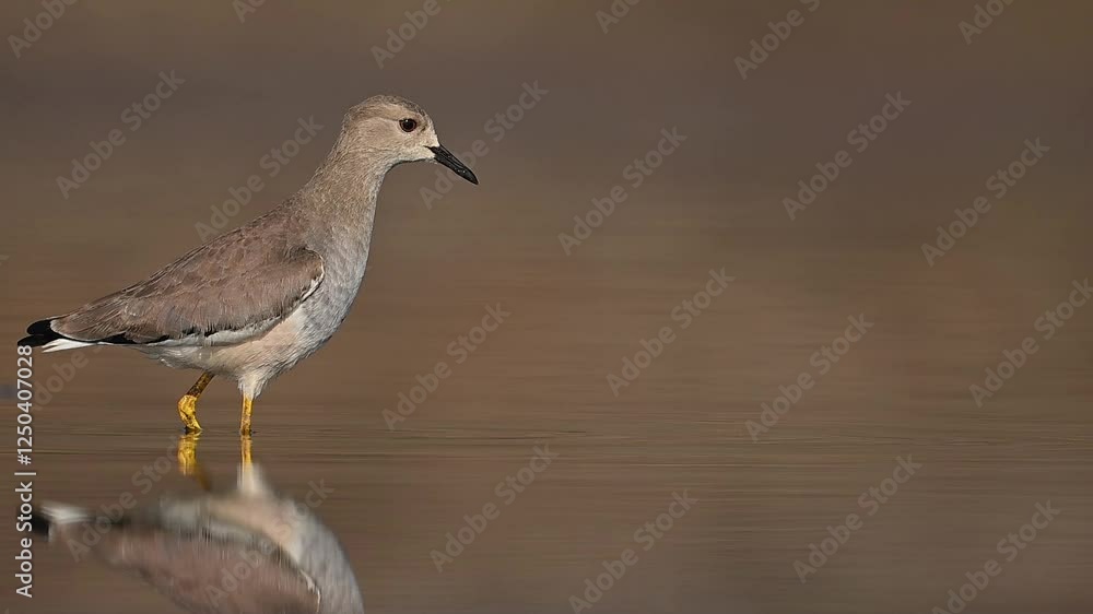 A beautiful close-up of a gray bird, likely a wading bird, drinking or foraging in shallow water. A beautiful close-up of a gray bird, likely a wading bird, drinking or foraging in shallow water.