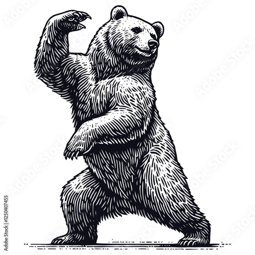 Illustration of a Grizzly Bear