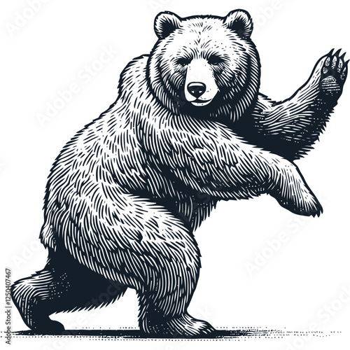 Illustration of a Grizzly Bear