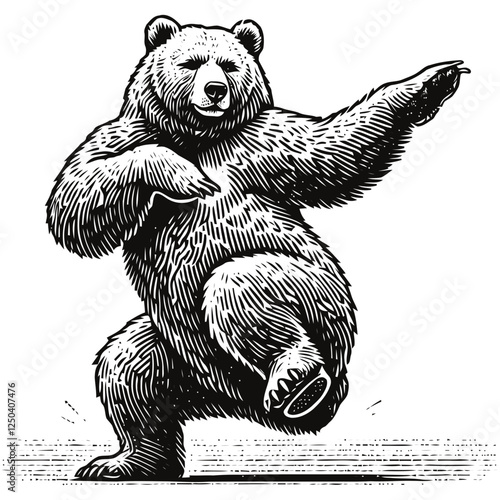 Illustration of a Grizzly Bear