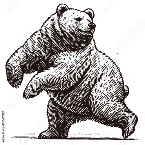 Illustration of a Grizzly Bear