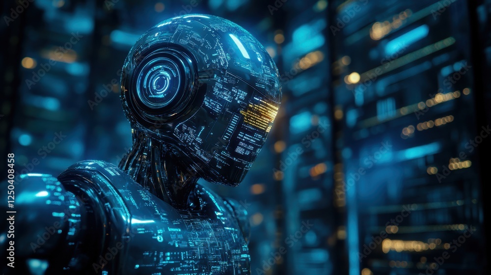 Robot analyzing data with secure system overlay Robot analyzing data with secure system overlay