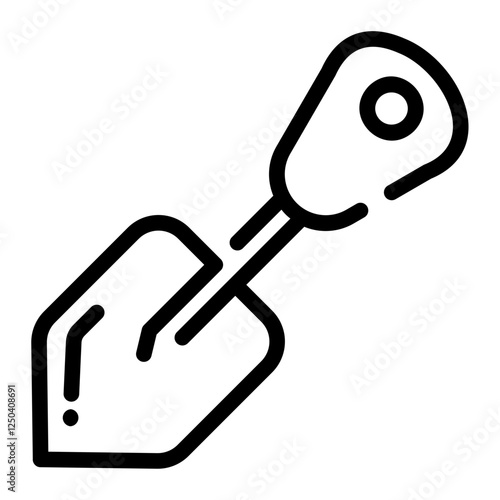 trowel Line Icon