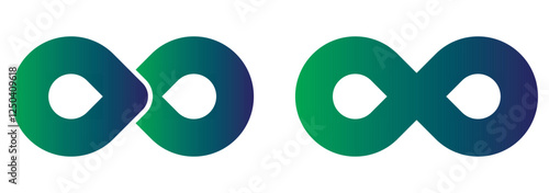 Print Thin infinity sign . 1176