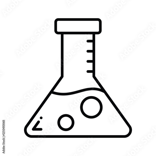 Liquid inside flask showing concept of lab experiment