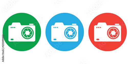 Print Camera icon set. photo camera icon. camera photography icon. 1176