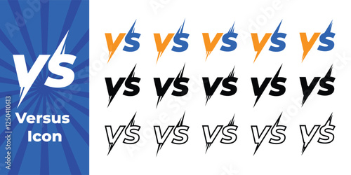 Versus Flat Icon Collection