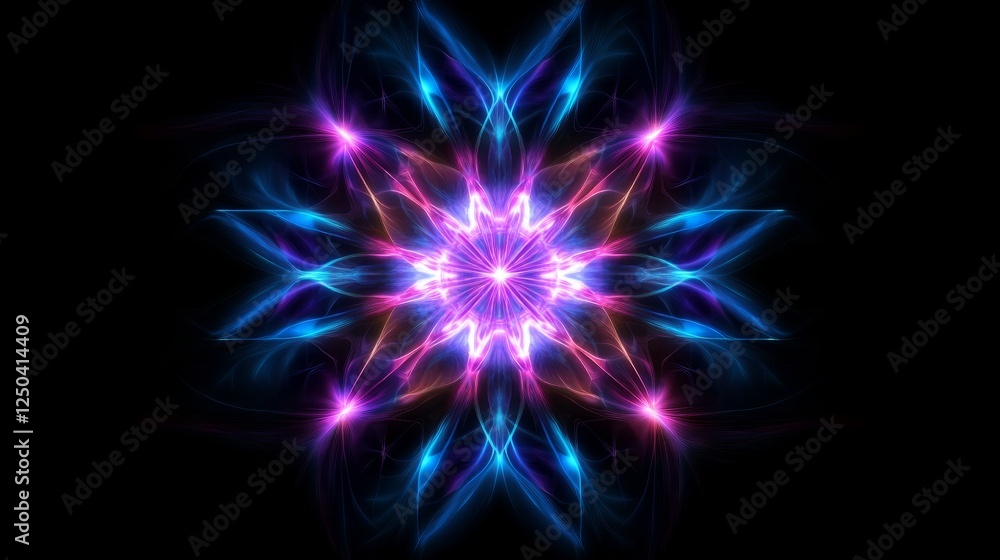 Sci-fi neon light burst radiating outward, creating a sense of motion and hyperspace travel. Sci-fi neon light burst radiating outward, creating a sense of motion and hyperspace travel.