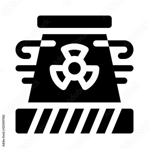 Cooling tower glyph icon