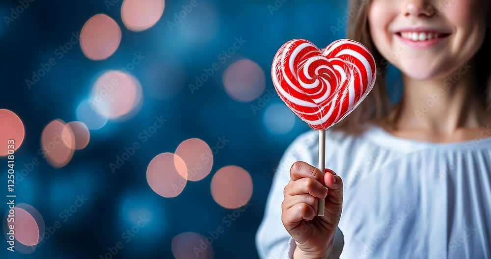 Unwrapping a Heart-Shaped Lollipop Unwrapping a Heart-Shaped Lollipop